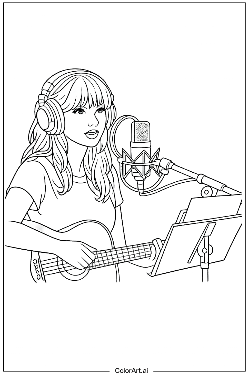 Taylor swift studio recording Taylor swift Design 2