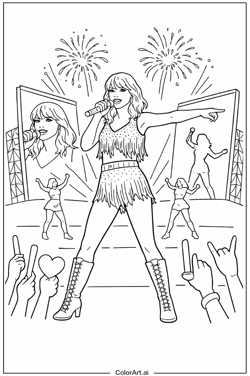 Taylor swift stadium tour Taylor swift Scene