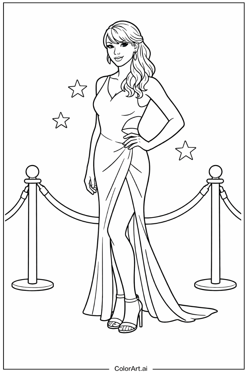 Taylor swift with Taylor swift red carpet Theme 3