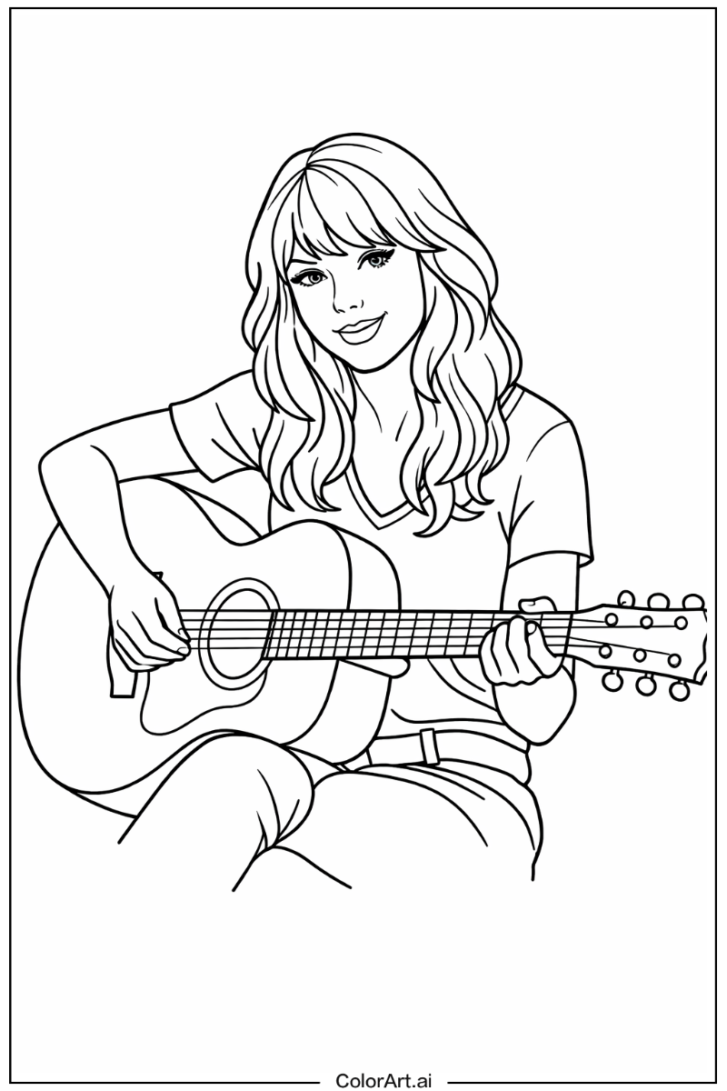 Taylor swift with Taylor swift playing guitar Theme 3