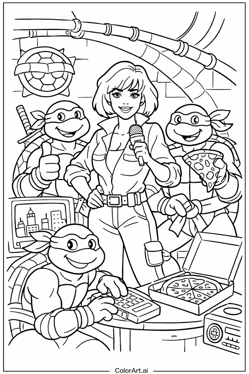 April o'neil Teenage mutant ninja turtles Scene