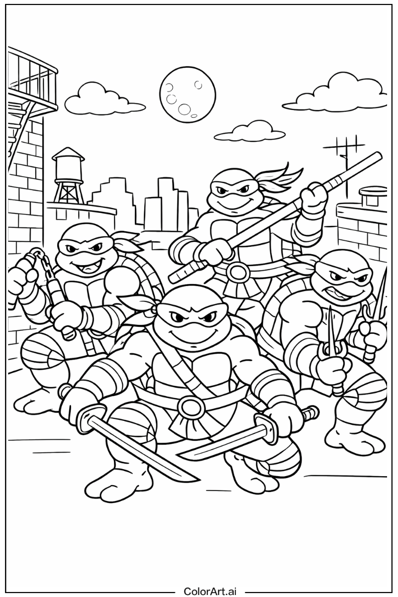 Ninja Teenage mutant ninja turtles Design