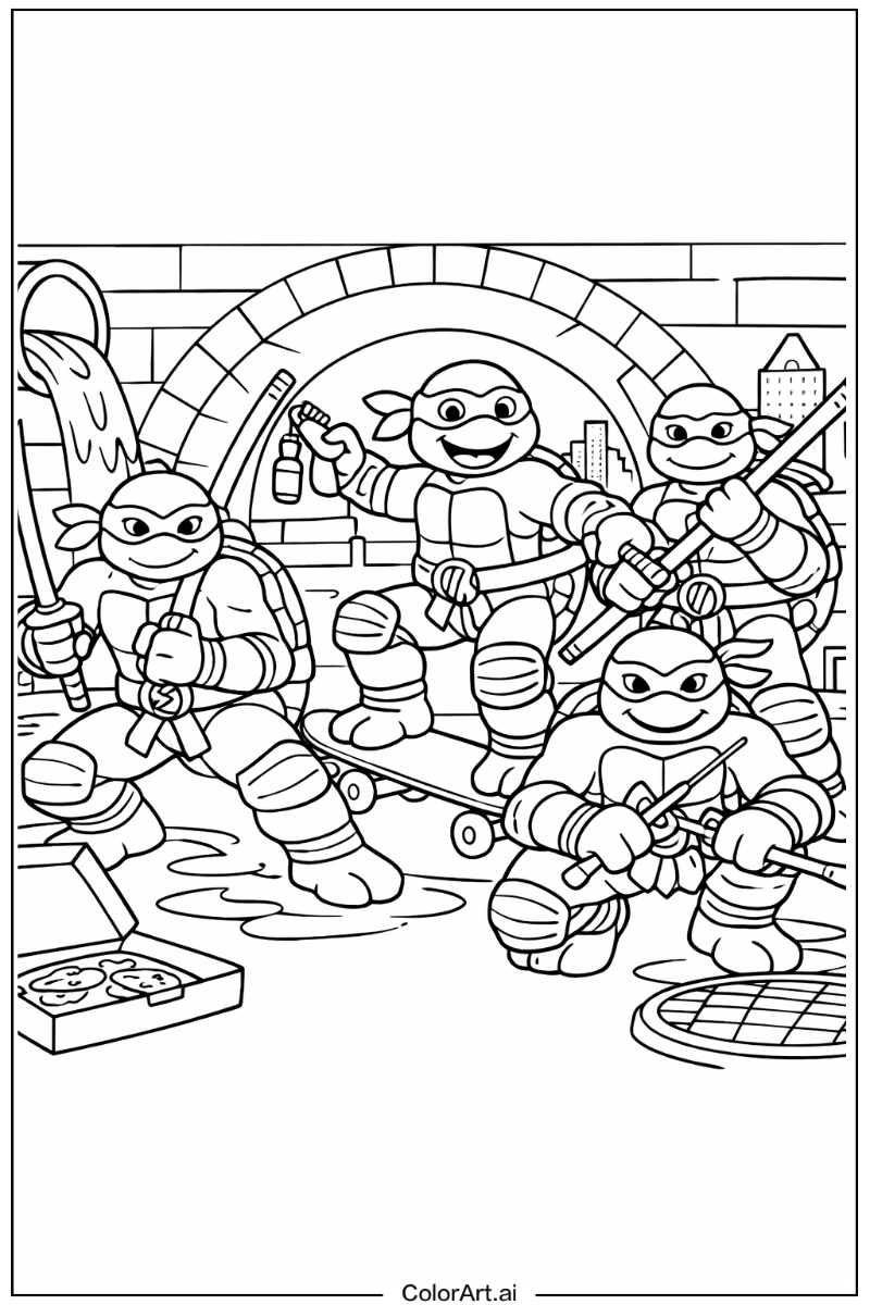 Turtles Teenage mutant ninja turtles Scene