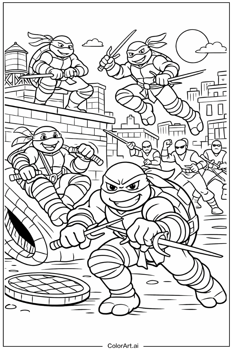 Sai Teenage mutant ninja turtles Scene