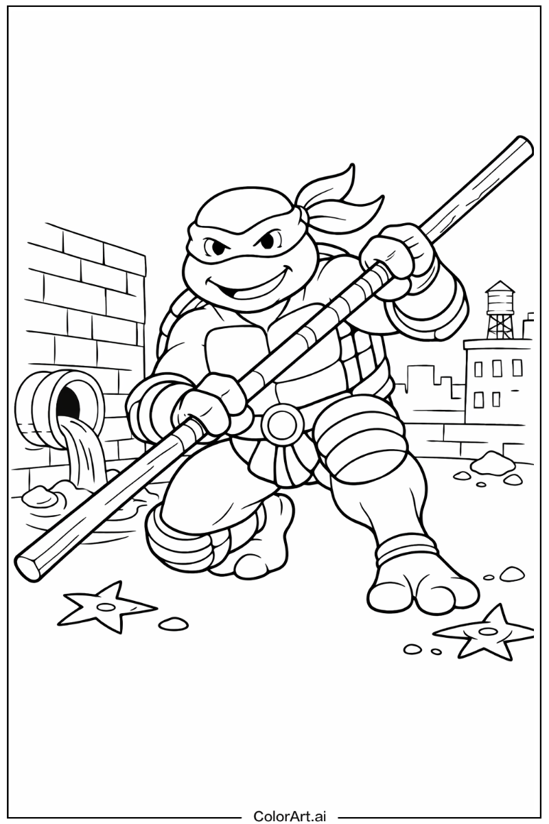 Bo staff Teenage mutant ninja turtles Design