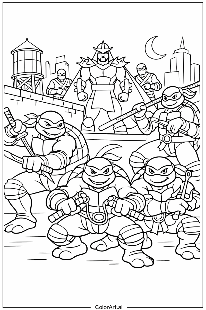 Comic Teenage mutant ninja turtles Design