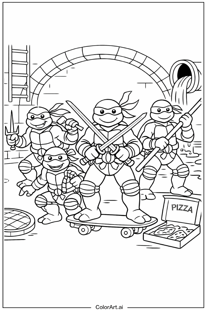 Teenage mutant ninja turtles Teenage mutant ninja turtles Scene 2