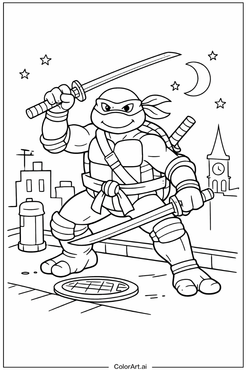 Leonardo Teenage mutant ninja turtles Design