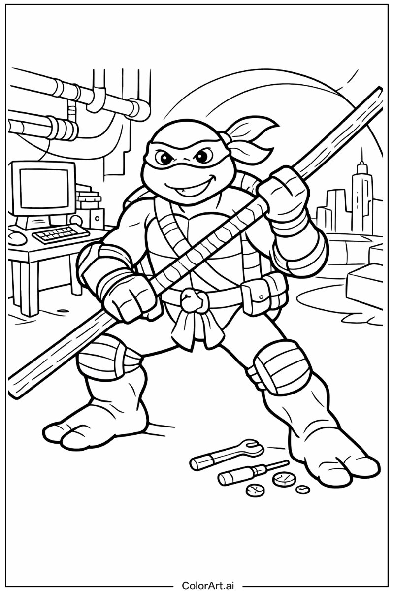 Donatello Teenage mutant ninja turtles Design 2