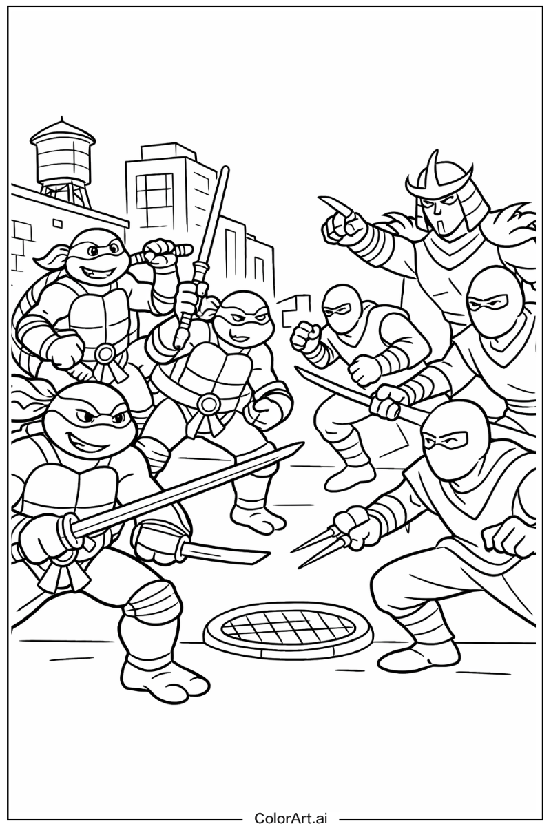 Foot clan Teenage mutant ninja turtles Design 2
