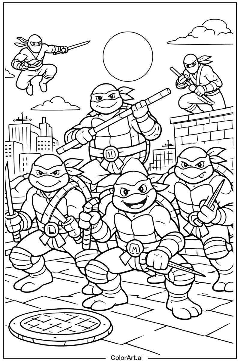 Ninja Teenage mutant ninja turtles Design 2