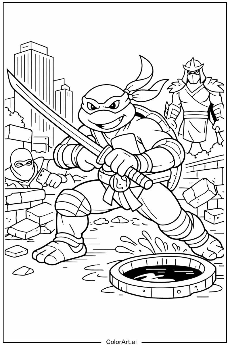 Katana Teenage mutant ninja turtles Design 2