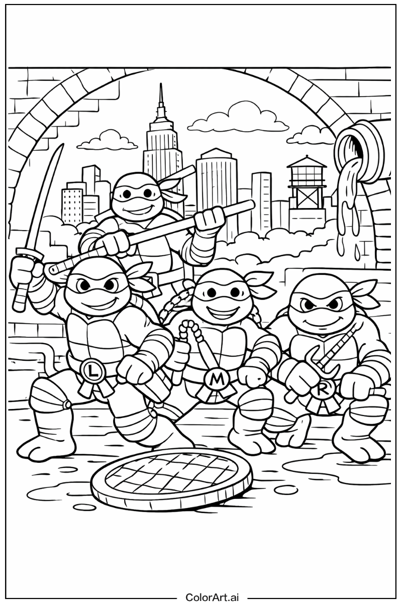 Teenage mutant ninja turtles Teenage mutant ninja turtles Scene 3