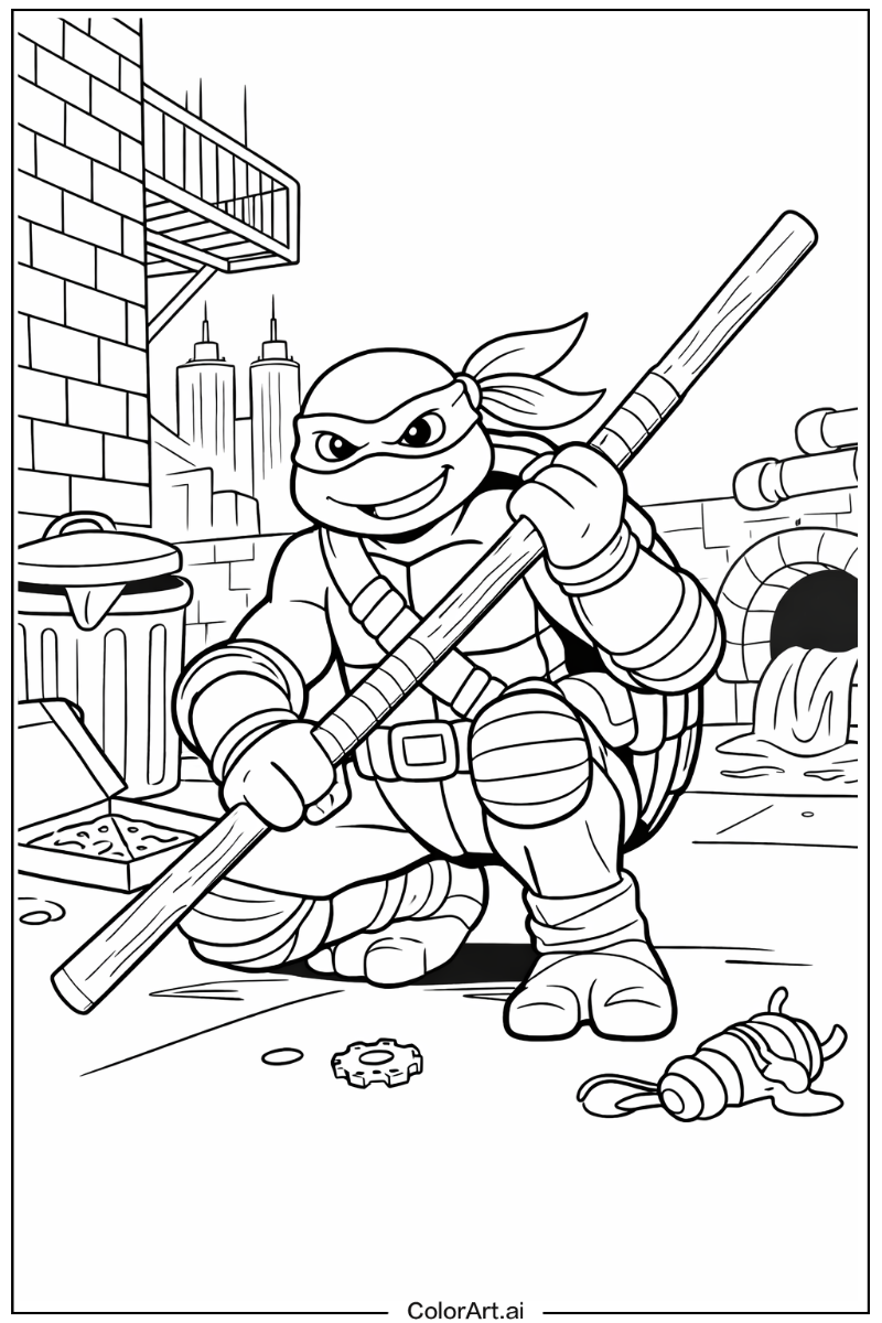 Donatello Teenage mutant ninja turtles Design