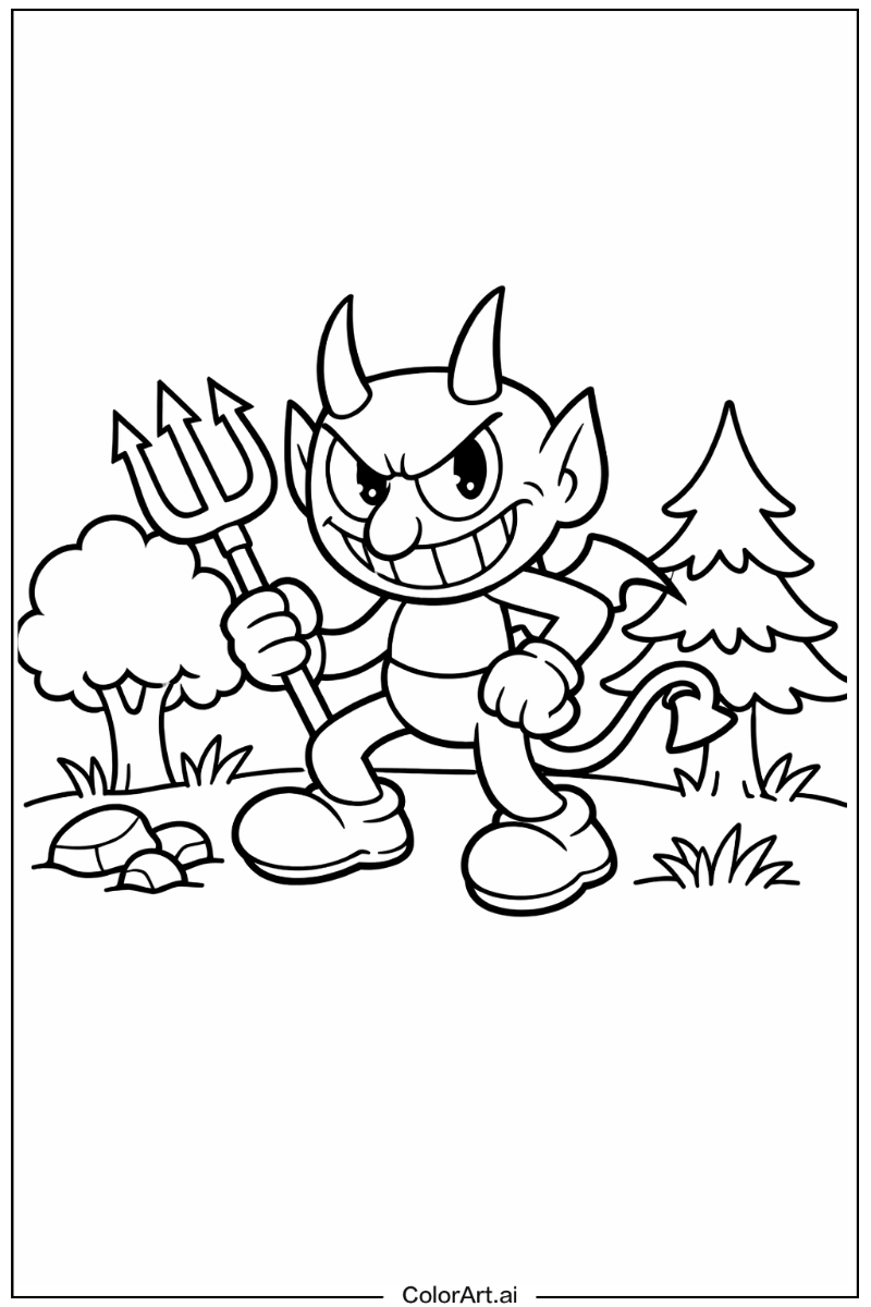 the devil cuphead in Nature 2