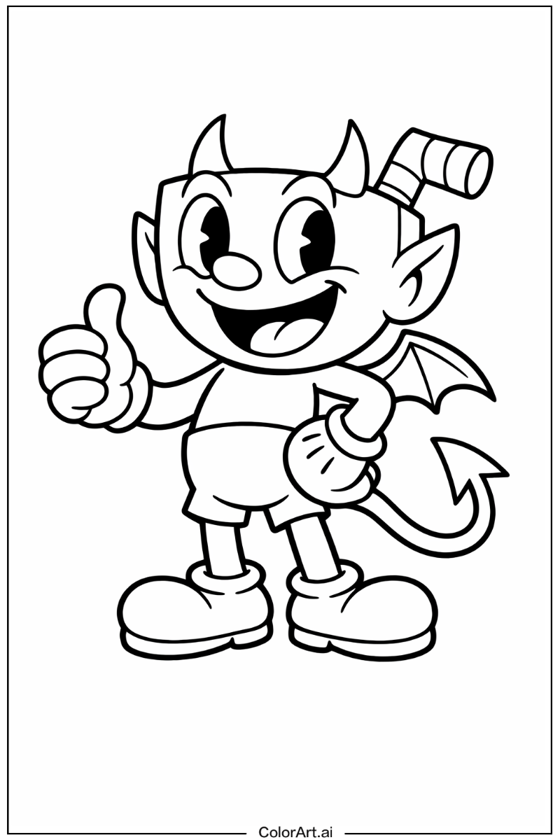 Happy the devil cuphead 3