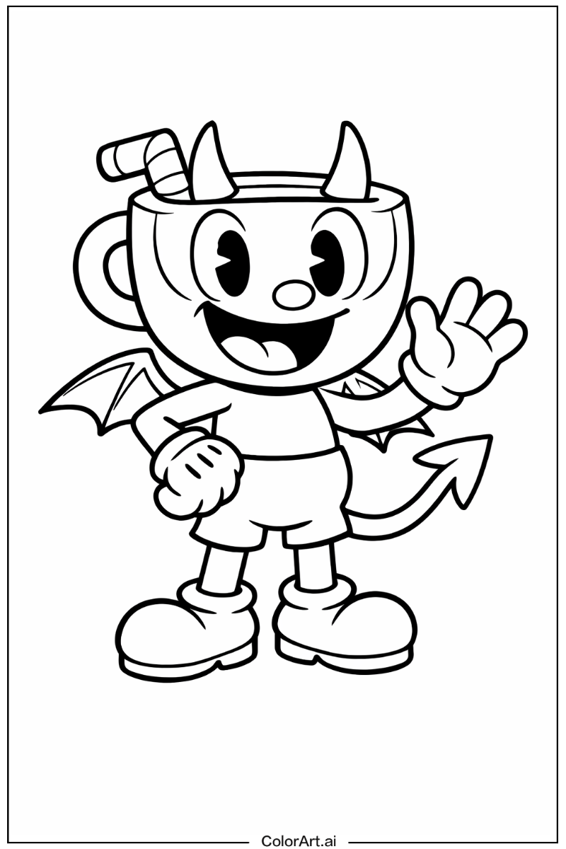 Happy the devil cuphead 4