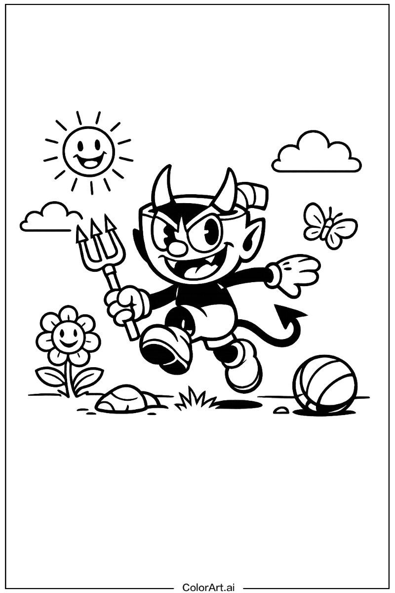 the devil cuphead Playing Outside 1