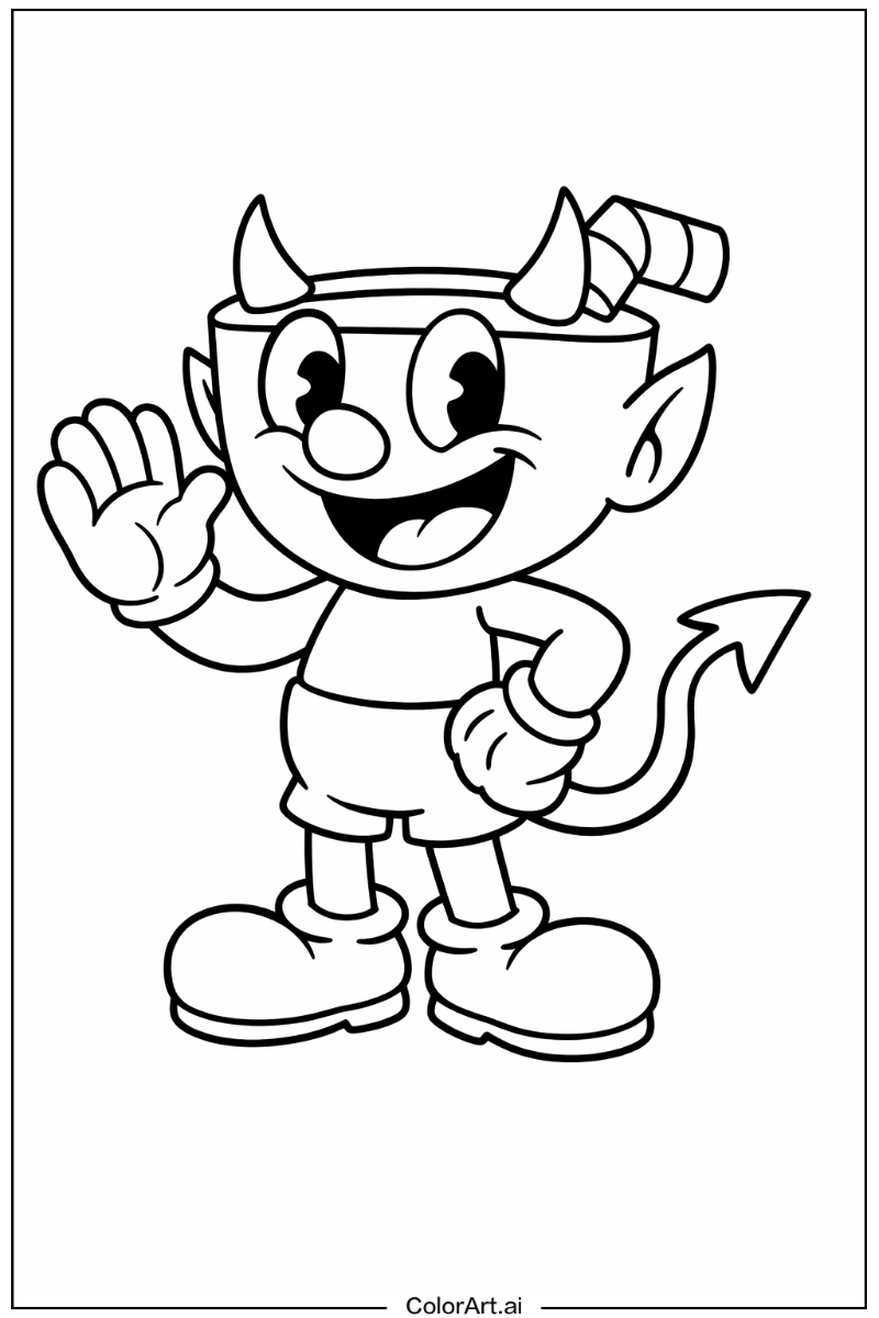 Happy the devil cuphead 5