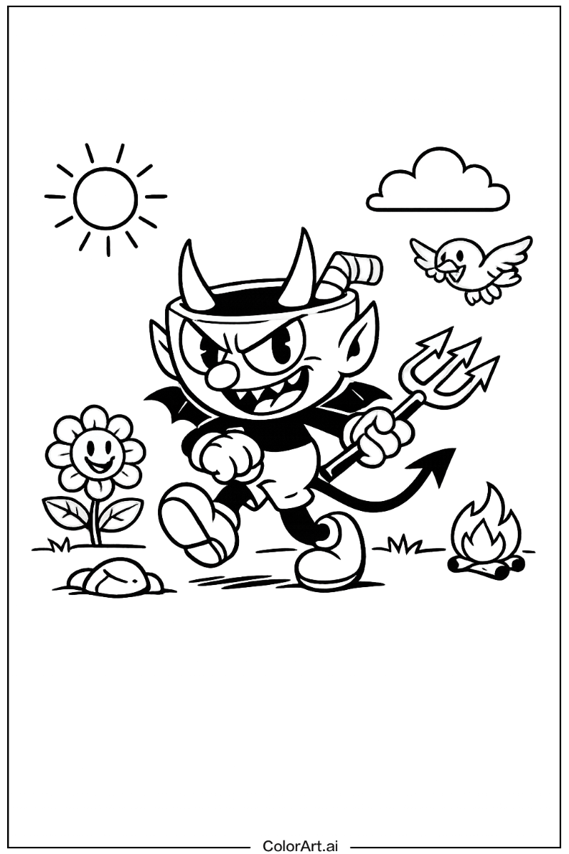 the devil cuphead Playing Outside 5
