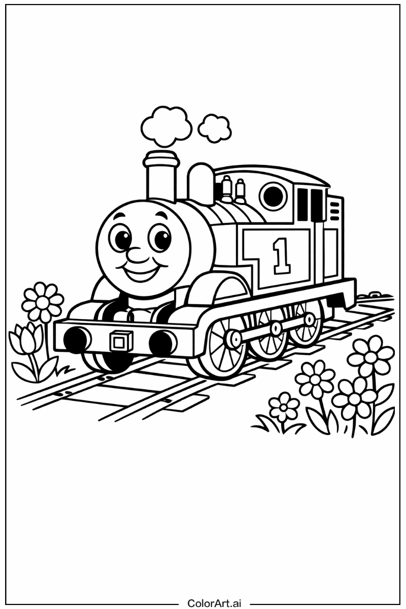 Thomas the train in a Garden 3