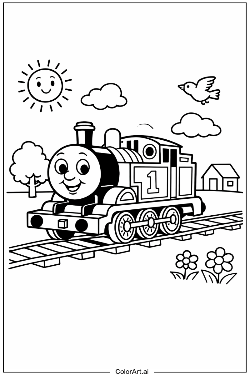 Thomas the train Playing Outside 3