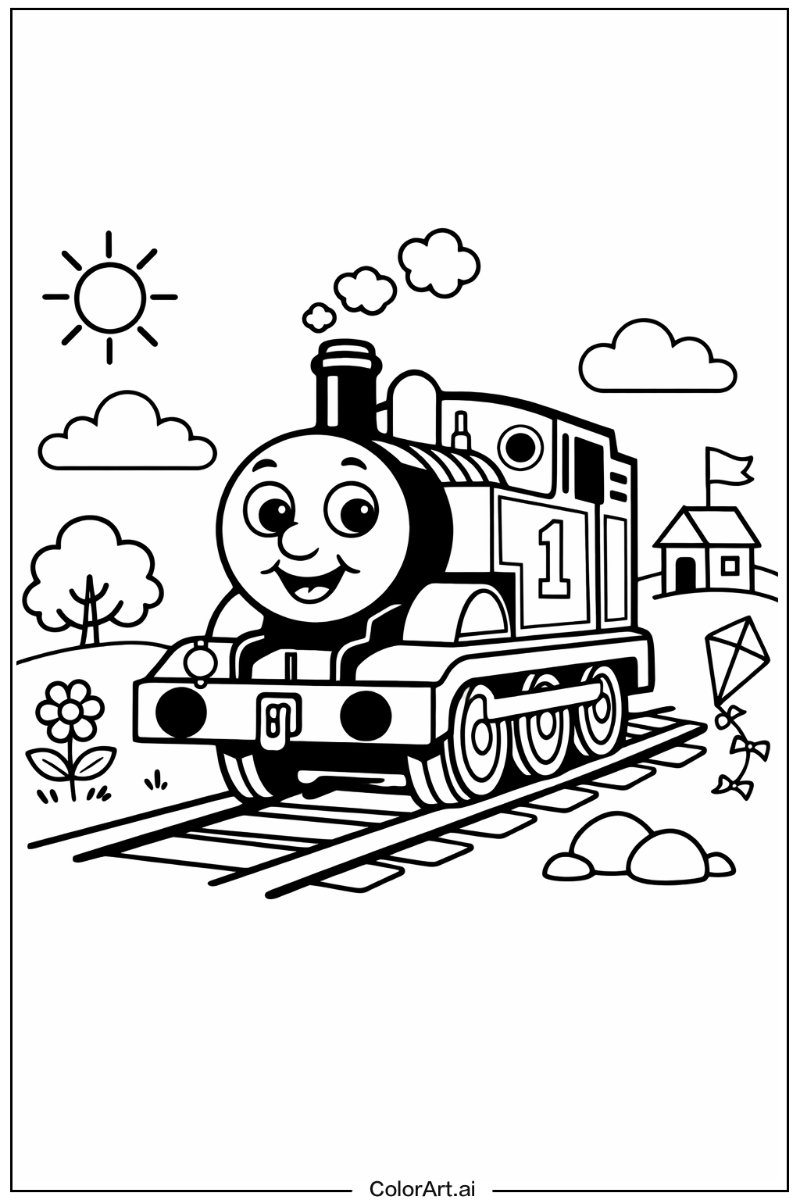 Thomas the train Playing Outside 4