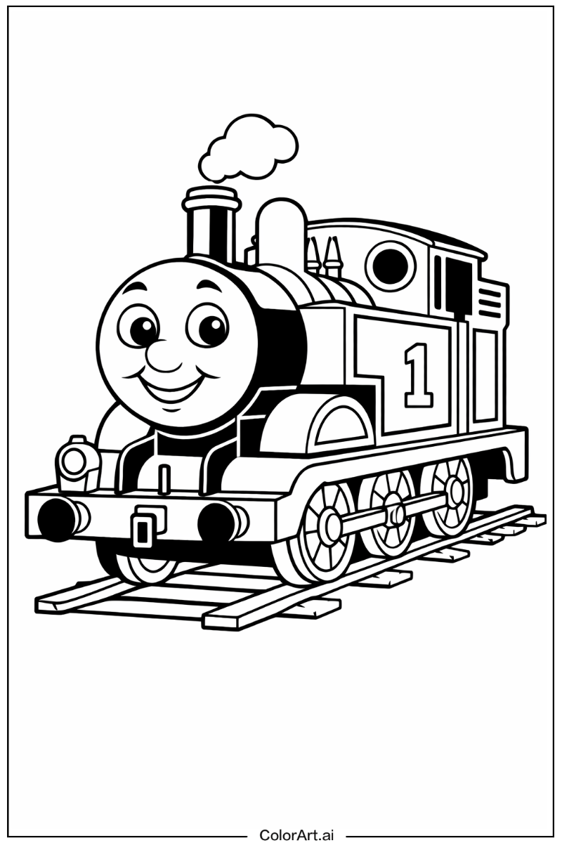 Smiling Thomas the train 4