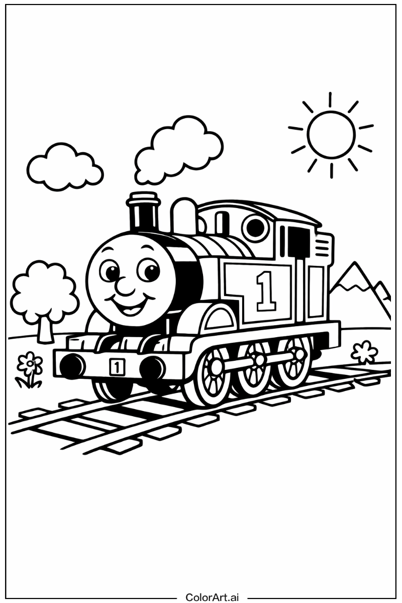 Thomas the train Playing Outside 5