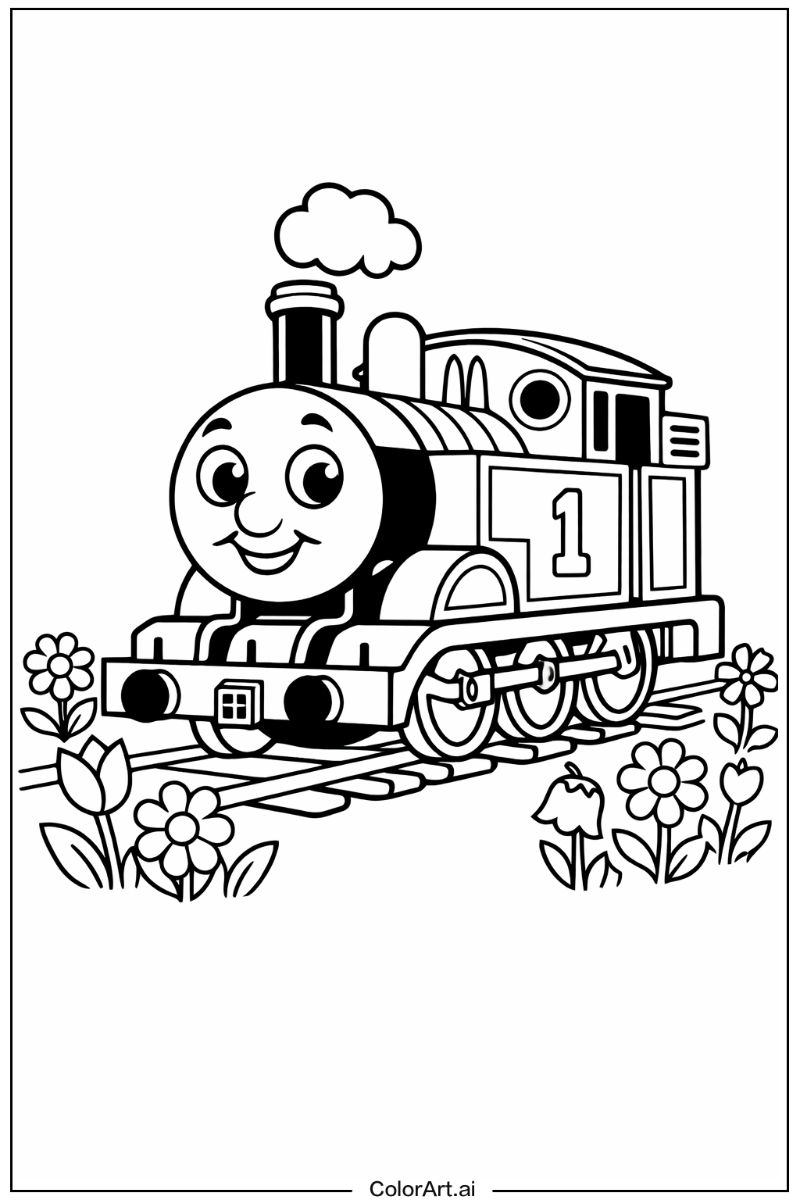 Thomas the train in a Garden 6
