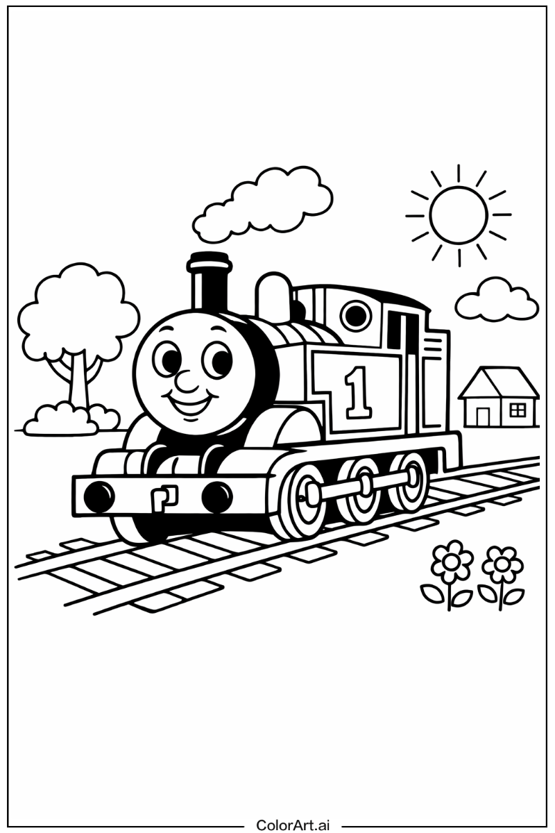 Thomas the train Playing Outside 6