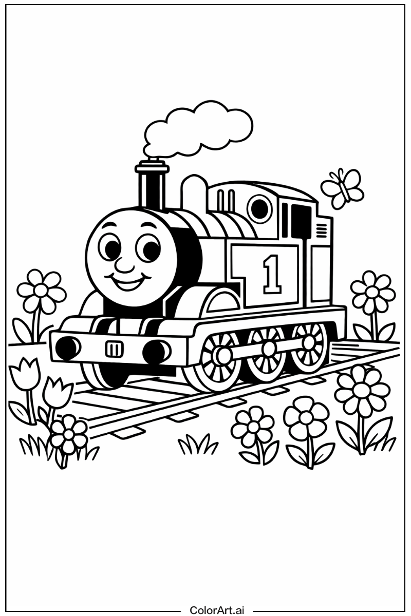 Thomas the train in a Garden 7