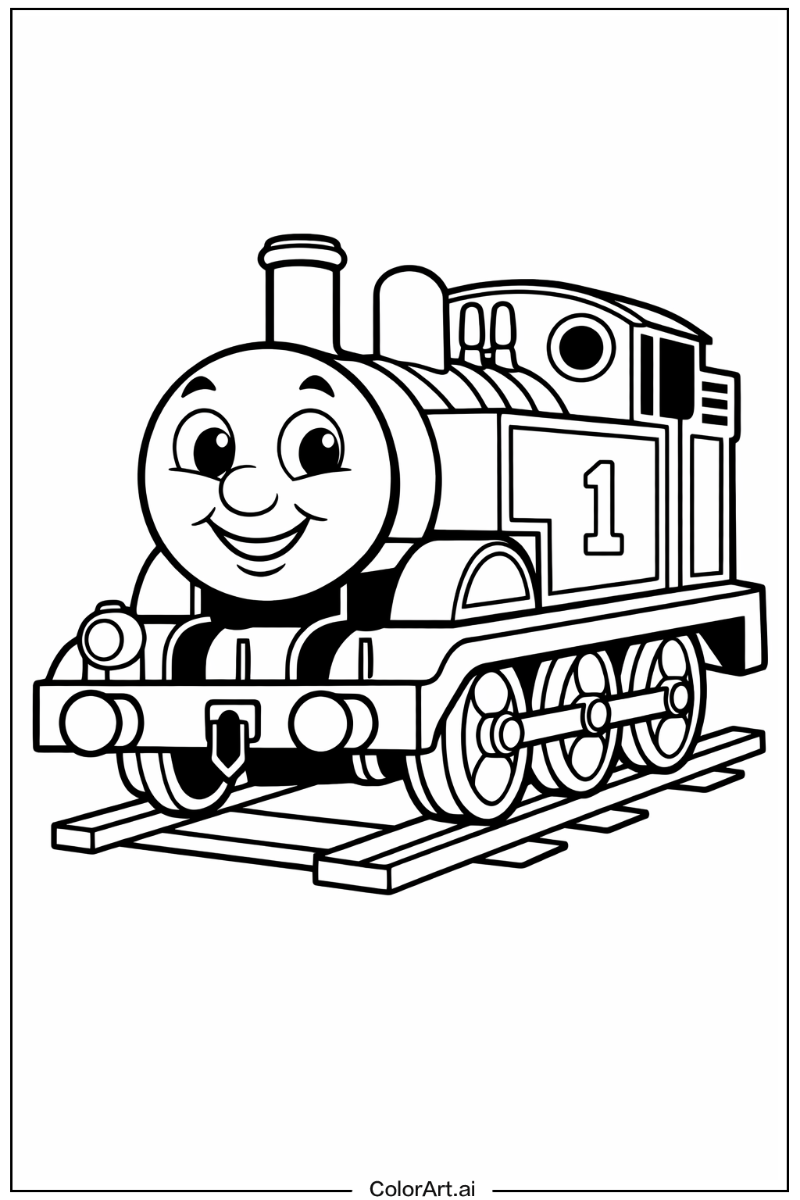 Smiling Thomas the train 1