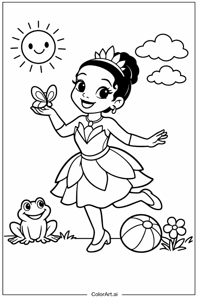 Tiana the princess Playing Outside 3