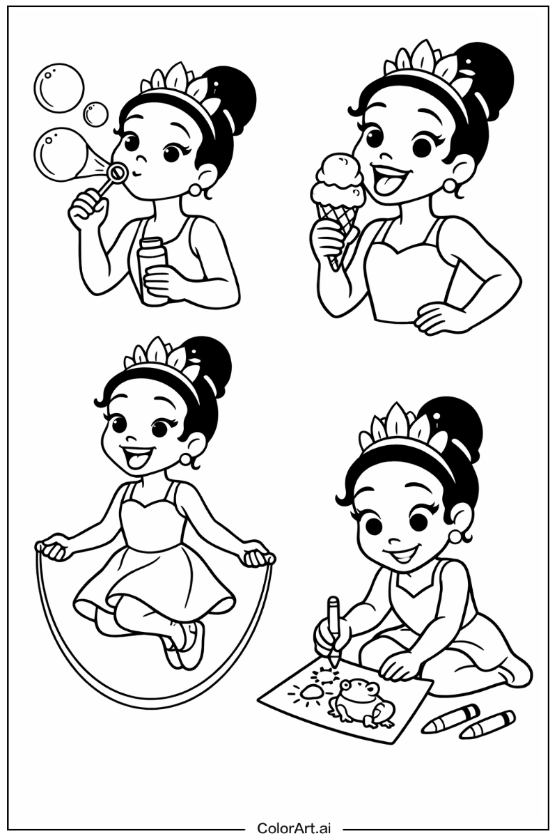 Tiana the princess Having Fun 3