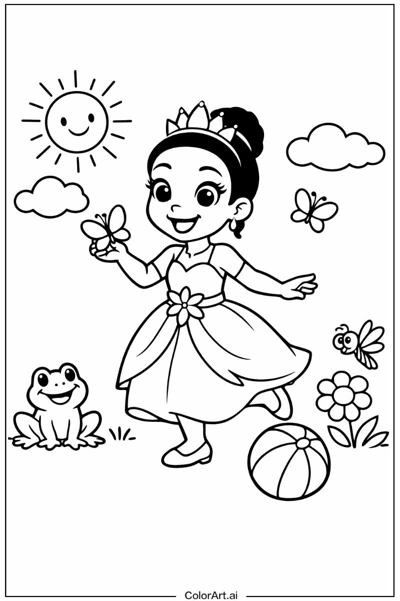 Tiana the princess Playing Outside 4