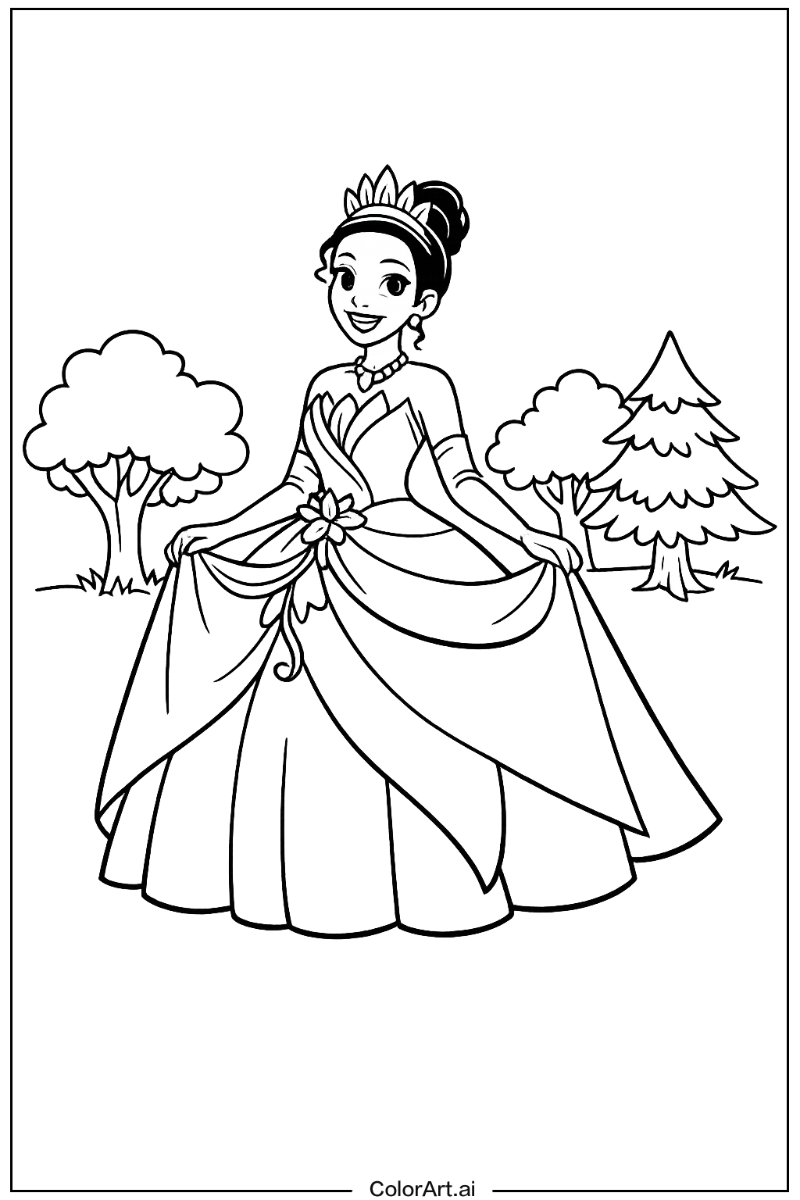 Tiana the princess in Nature 4
