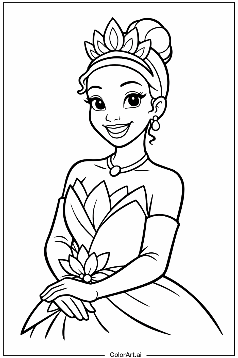 Smiling Tiana the princess 4