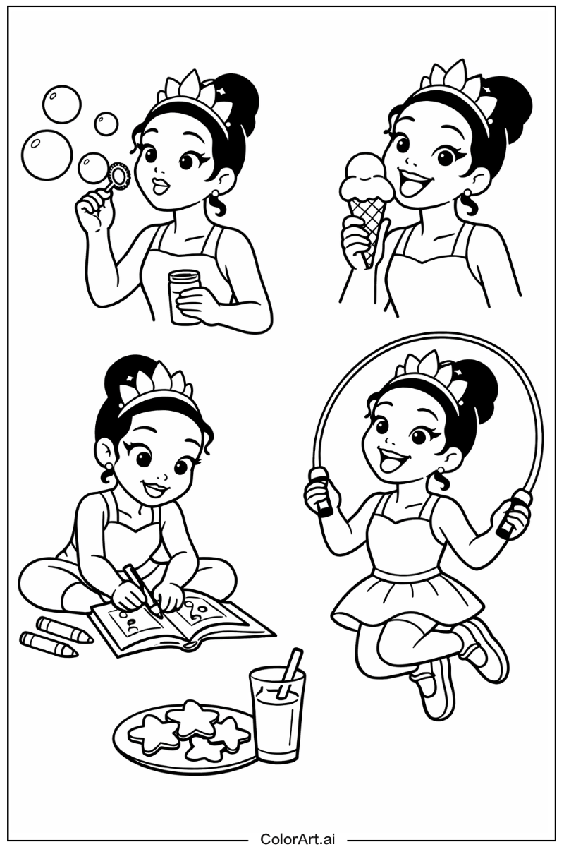 Tiana the princess Having Fun 4