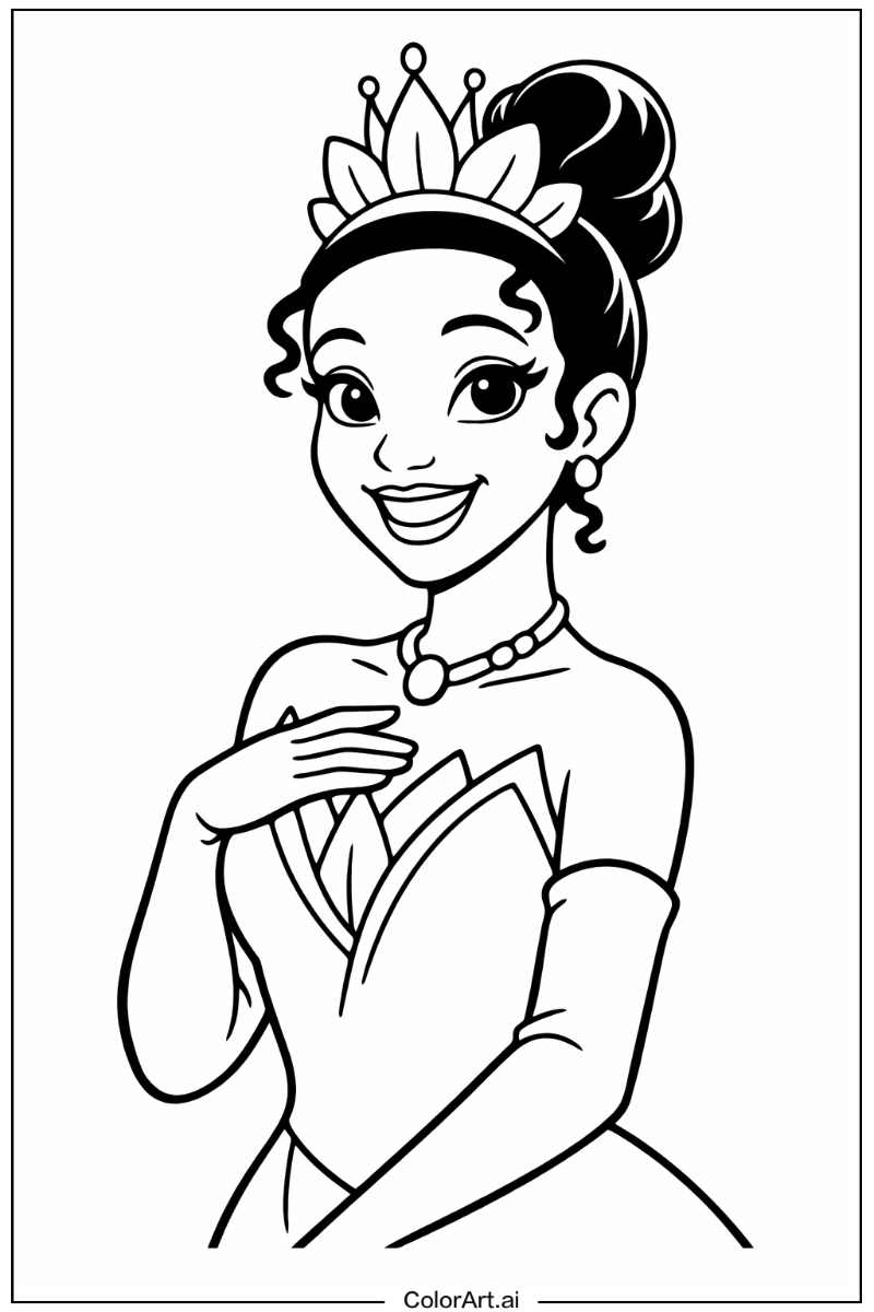 Smiling Tiana the princess 5