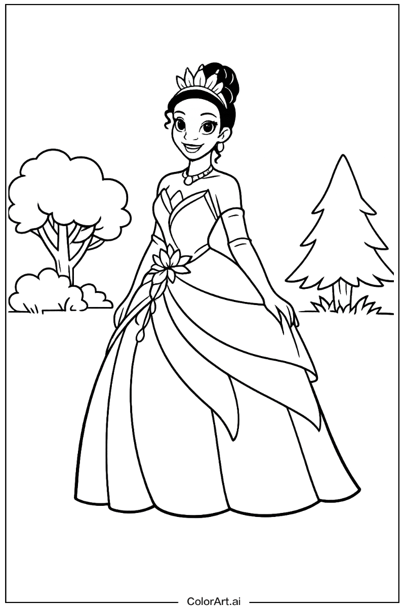 Tiana the princess in Nature 1