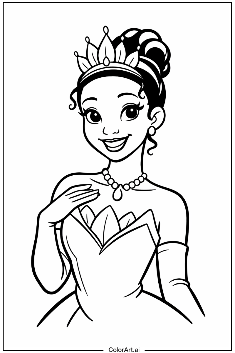 Smiling Tiana the princess 1