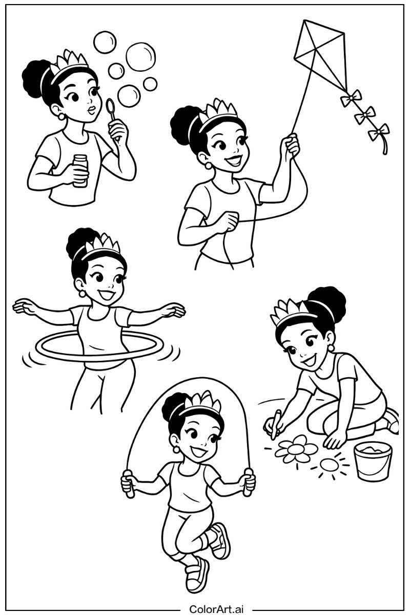 Tiana the princess Having Fun 1