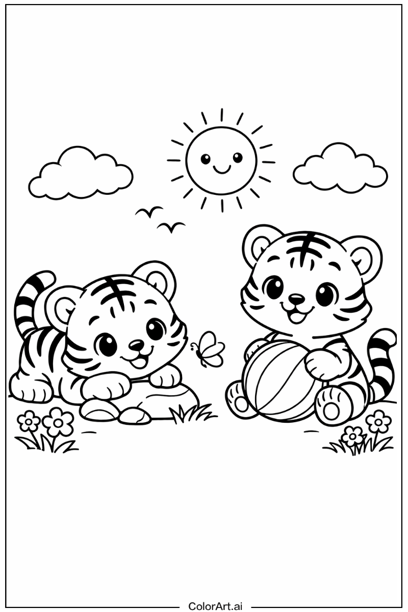 Cute tiger Tiger Design