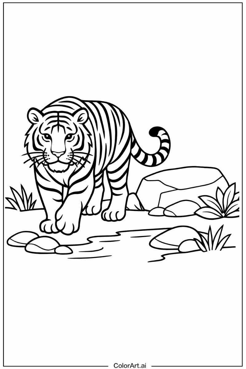 Sumatran tiger Tiger Scene