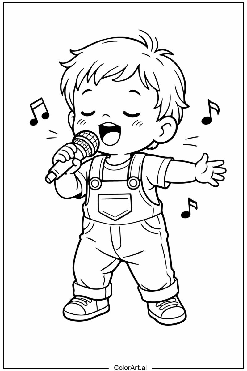 Toddler singing Toddler Design