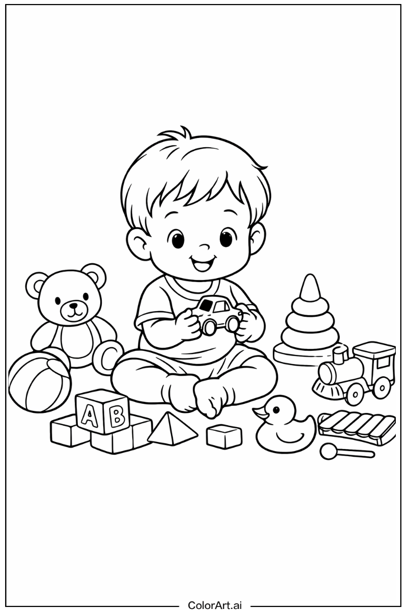 Toddler playing with toys Toddler Design