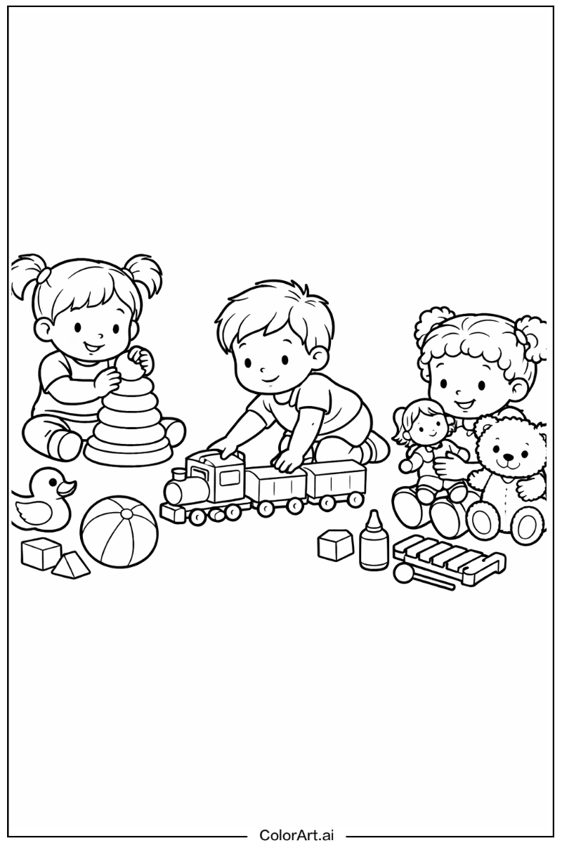 Toddler with Toddler daycare Theme