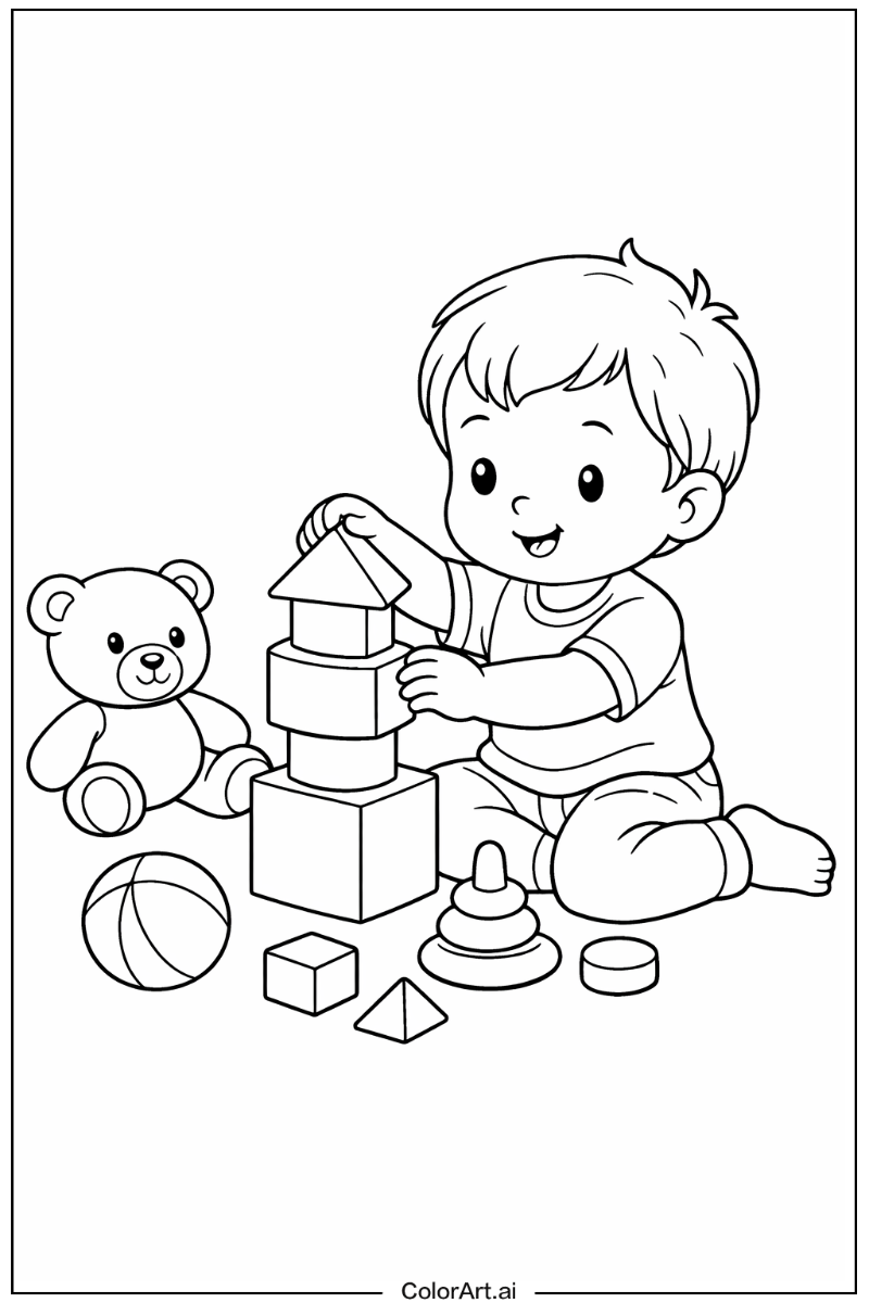 Toddler home activity Toddler Scene
