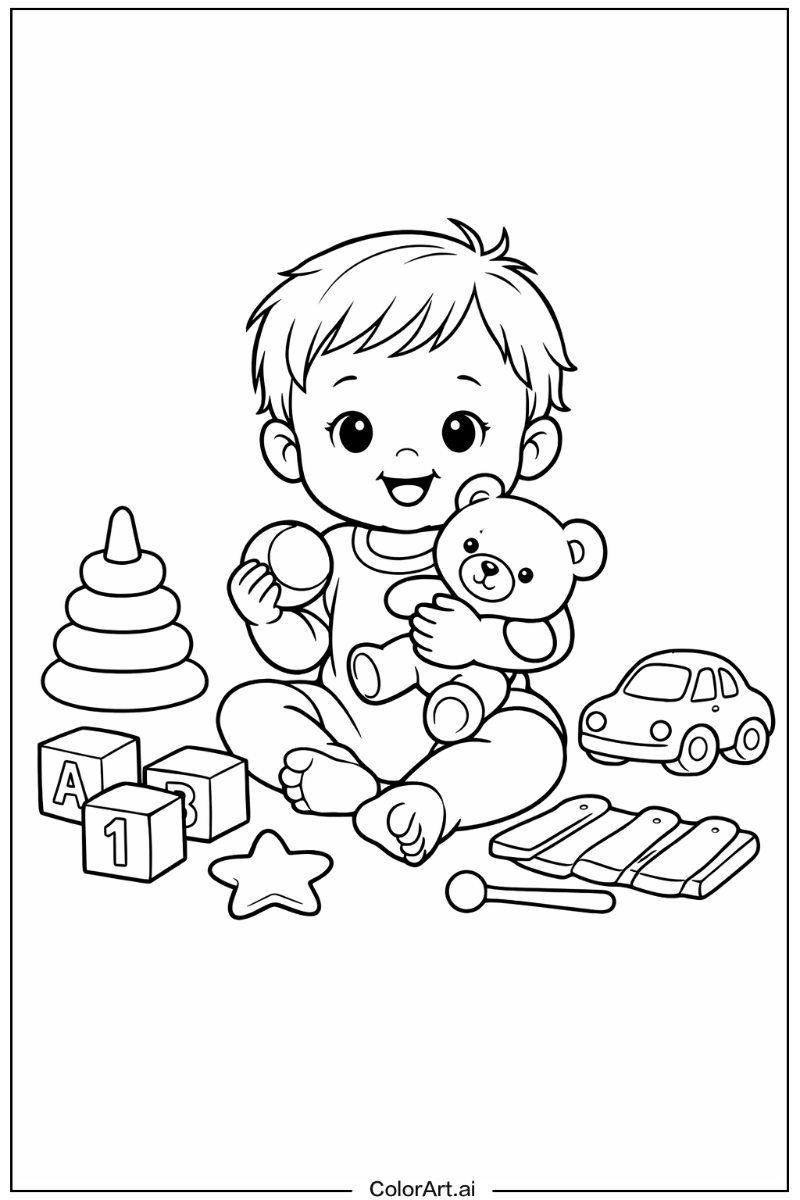 Toddler with Toddler age 1 Theme 2